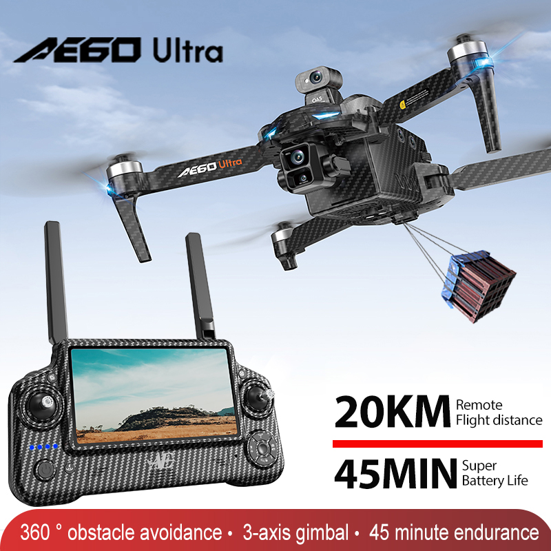 Drone Camera Hd - AE60 GPSドローン プロフェッショナル 8Kカメラ 3軸ジンバル 空撮FPV