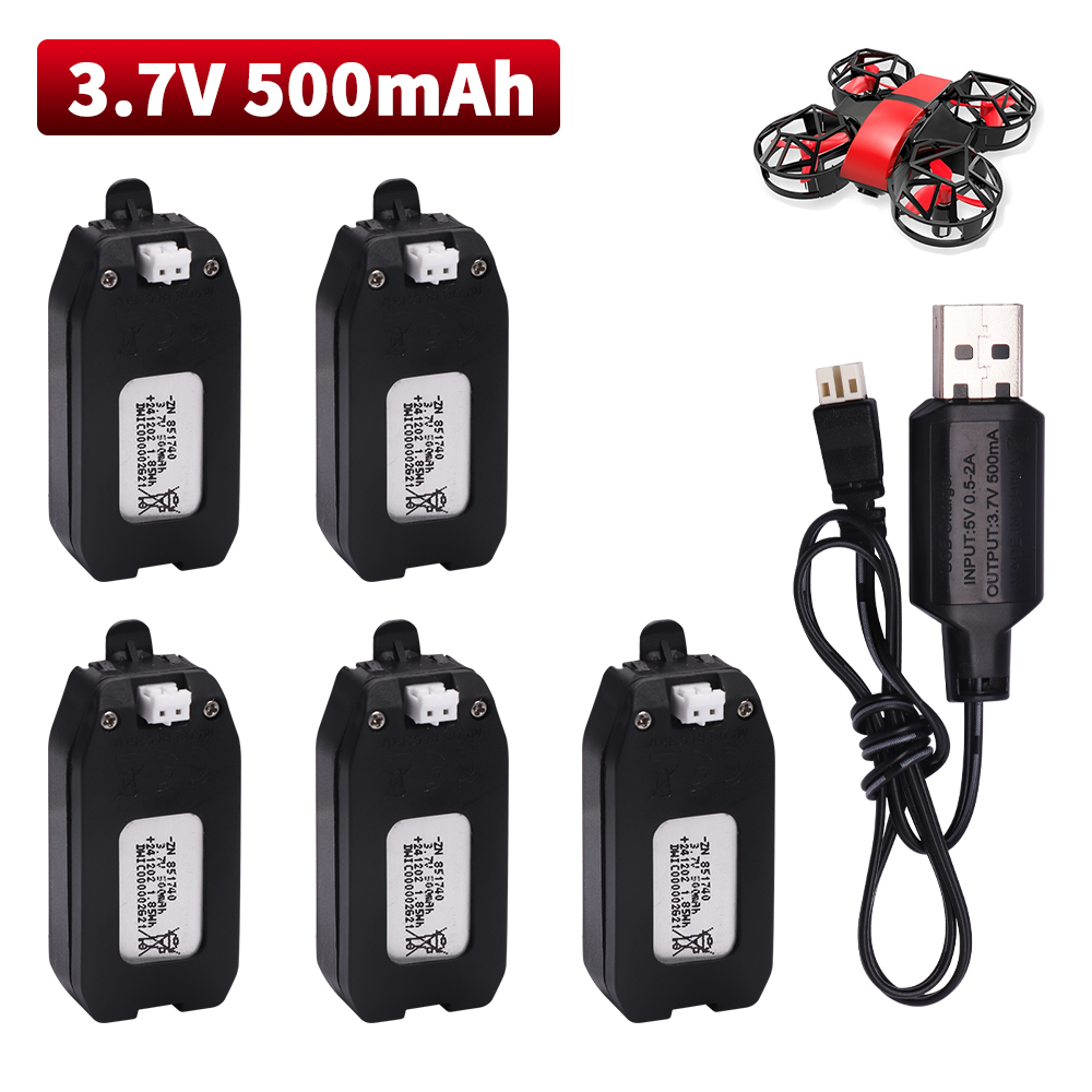 Eachine Drone E010 - 3.7V 500mAh リチウム電池 NH330 RH821 4